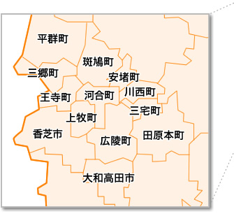 奈良県全域マップ